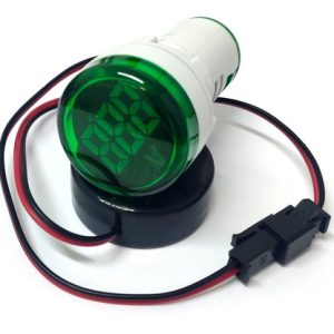 Amperimetro Mini Digital 29mm 100a Baw Rojo 7 Verde