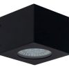Aplique Difusor De Pared Exterior P/ Lampara Led Ar111 Negro