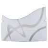 Aplique Difusor Pared Trento Ap 180 Vidrio Bajo Consumo Led