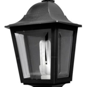 Aplique Exterior Farol E27 Siena 2 Negro 3 Caras Fuinyter