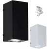 Aplique Pared Bidireccional Ap-205 Exterior + 2 Dicro Led 7w