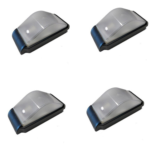 Aplique Pared Farfon 1 Tortuga Moderno P/ Exterior Pack X 4
