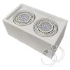 Aplique Plafon Box 2 Luces Cardanico Lampara Ar111 Completo