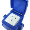 Caja Capsulada Exterior Toma 20 Amp C/ Tapa Exultt