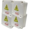 Caja Paso Estanca Pvc Balun Cctv Ip65 75x75x35mm Pack X4