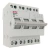 Conmutadora Manual Tetrapolar I-0-ii 40a Riel Din 400vca Baw