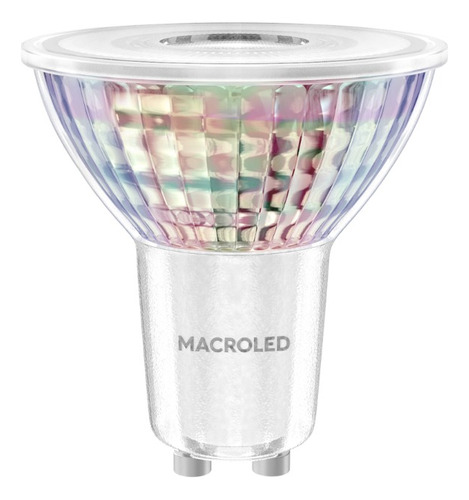 Dicroica Led Vidrio 7.2w Gu10 Dimerizable Macroled 36°