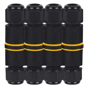 Ficha Empalme Ip65 Prensacable Y Bornera Pack X 4