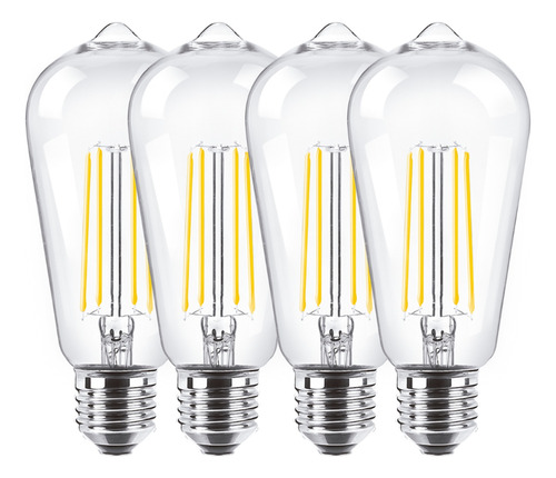 Foco Led Pera Color Blanco Frío 8w Macroled Pack X4