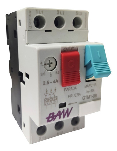 Guardamotor Tmg Tripolar Elegir Regulacion 2,5 A 4 Amp Baw