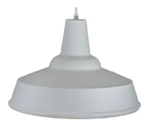 Lampara Colgante Vintage Galponera Industrial Aluminio 40 Cm