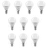 Lampara Gota Led 6w E14 Mignon Fría 6000k Macroled X 10un