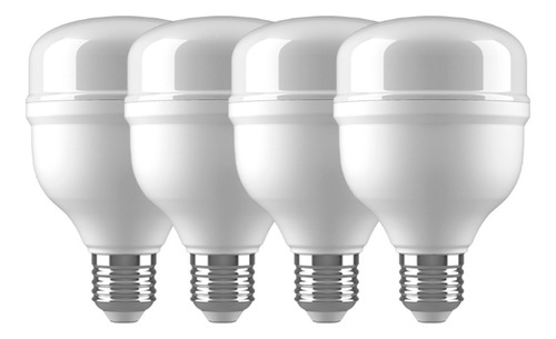 Lampara Led Alta Potencia 20w E27 Luz Fría Pack X4