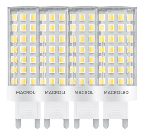Lampara Led Bipin G9 12w Macroled 220v Pack X 4