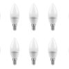 Lampara Led Fria Vela C37 6w E14 Macroled X 10 Unidades