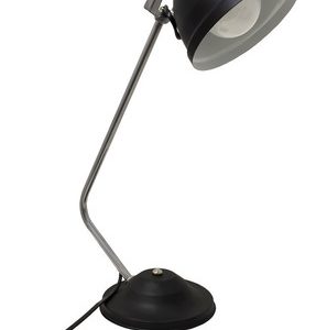 Lampara Velador Escritorio 122 Moderno E27 Negro Apto Led