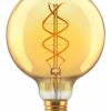 Lampara Vintage Filam Globo Led 5w G125 Golden 2 Años Garant