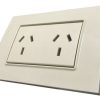Llave Luz Toma Modulo Doble Teclastar Linea Quadra