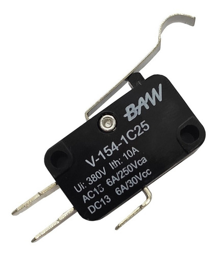Microswitch Por Palanca Media Con Falsa Baw V-154-1c25