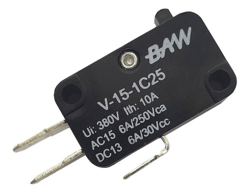 Microswitch Por Piston Corto Baw V-15-1c25