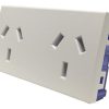 Modulo Toma Bipolar Doble Quadra Piano Teclastar