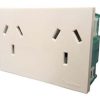Modulo Toma Doble 6997 Cambre Toma 2p+t Blanco Easy Fit