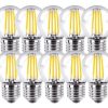 Pack 10 Lampara Gota Vintage Filamento Led 4w E27 Calido Baw