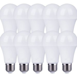 Pack 10 Lamparas Led Foco Bulbo 15w Frio E27 Baw