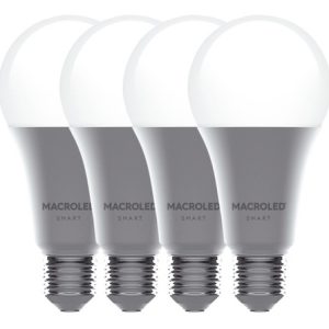Pack X4 Bulbo Led A60 Macroled 12w E27 Smart Rgb Andriod/ios