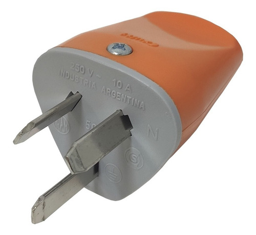 Ficha Macho Axial 3 Patas 10a Enchufe 220v Exultt