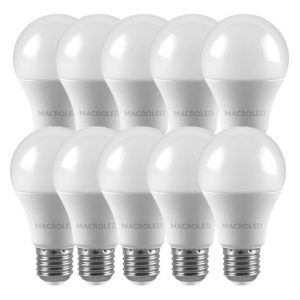 Pack X 10 Bulbo 7w E27 A60-neutro 70%ahorro 1°marca!macroled