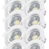 Pack X 10 Spot Embutir Blanco Dicro Led 3w Frio Movil Macro
