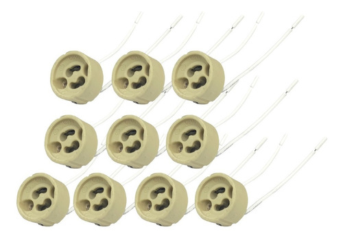 Pack X 10 Zocalos Gu10 220v Para Dicroicas Ar111 Ceramica