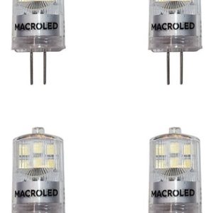 Pack X 4 Bipin Led 2w G4 Luz Fria 6000k 12v Macroled