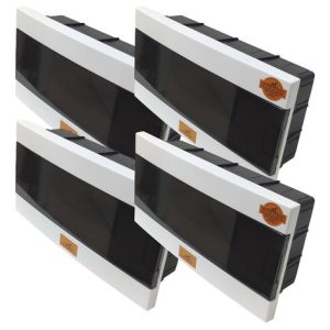 Pack X 4 Cajas Para Termica De Embutir Con Tapa 14 Modulos