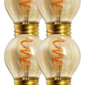 Pack X 4 Gota 3w Led Filamento Led Golden Vintage Macroled