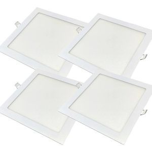 Pack X 4 Panel Led Embutir 18w Cuadrado Neutro Macroled 220v