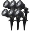 Pack X 6 Estaca Jabalina Luz Led Integrado 5w Pvc Ip65