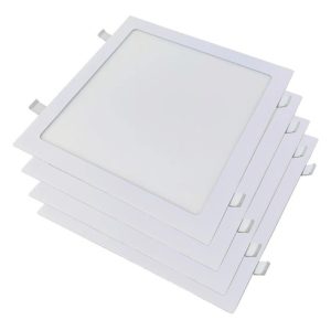 Panel Embutir Led Cuadrado 24w 220v Luz Neutro Pack X 4