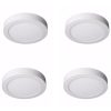 Panel Exterior Led Redondo 24w 220v Luz Fría Macro X 4 Unid