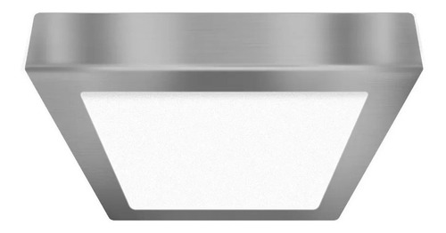 Panel Led 24w Plafon Frio Cuadrado Acero Platil Macroled