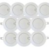 Panel Led Redondo 6w Embutir Blanco Frío Macroled X 10 Un