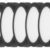 Panel Plafon Led 12w Redondo Negro Aplicar Pack X 5