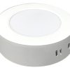 Panel Plafon Led Exterior 6w Redondo Blanco King