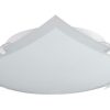 Plafón 2 Luces Vidrio Bari 25x25 Ideal Pasillo Apto Led P214