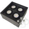 Plafón Moderno Cardanico 4 Luces Spot Led Gu10 Completo