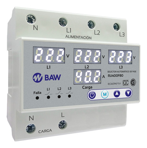 Selector Automático De Fase Protector De Tension Ru400f80