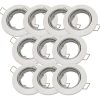 Spot De Embutir Movil 8cm Para Dicroica Led Pack X 10