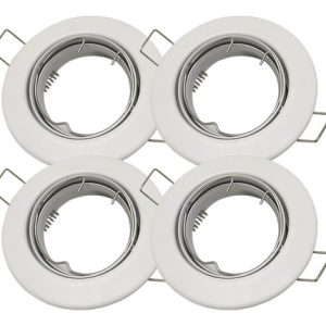 Spot De Embutir Movil 8cm Para Dicroica Led Pack X 4