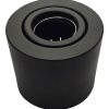 Spot Plafón Aplique Negro Redondo Móvil P/ Dicroica Led Gu10